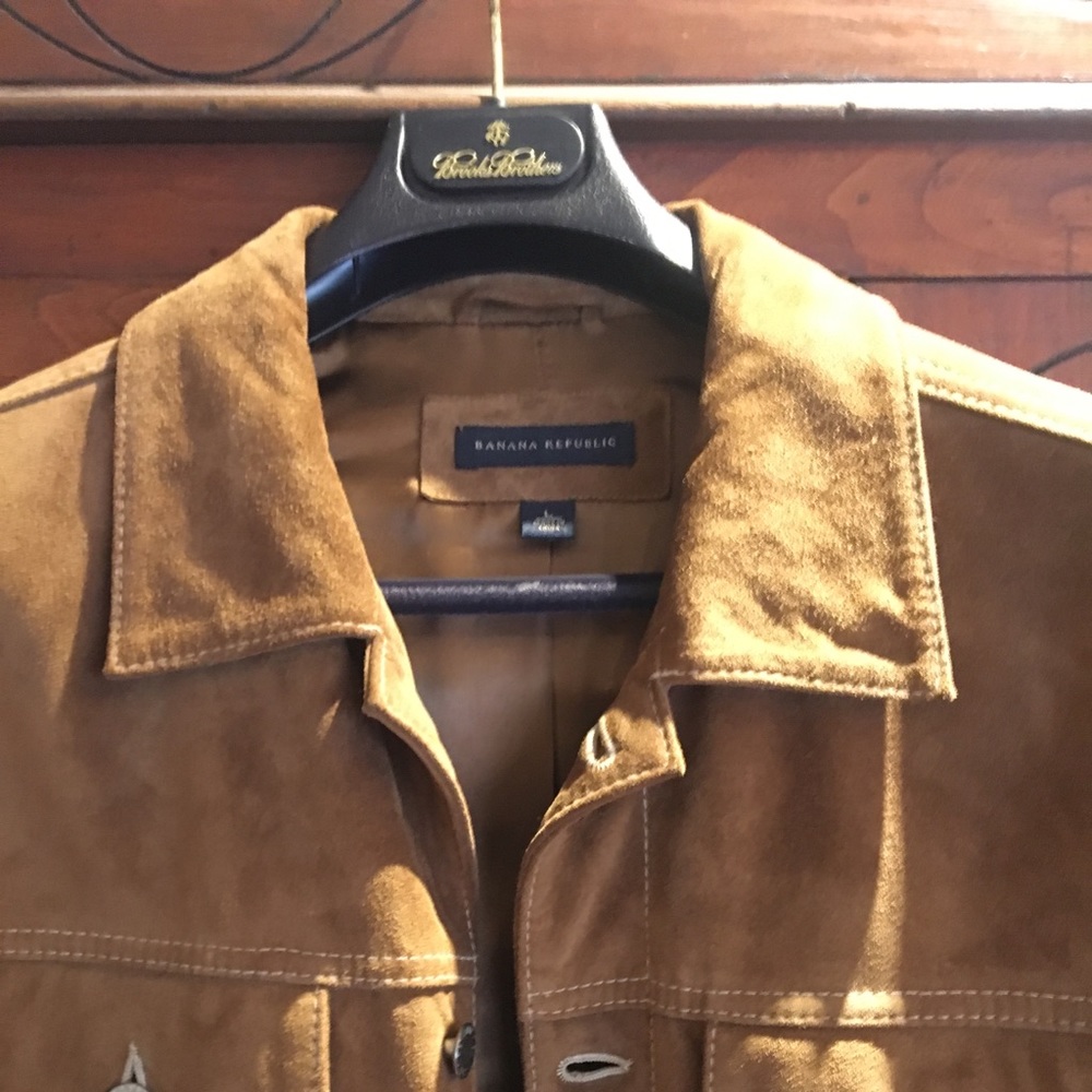 Banana Republic Brown Suede Coat